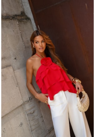 BLUSA FRENTE ÚNICA NEW CREPE