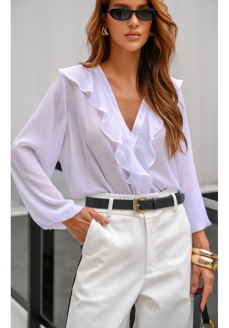 BLUSA MANGA LONGA MUSSELINE YORYU