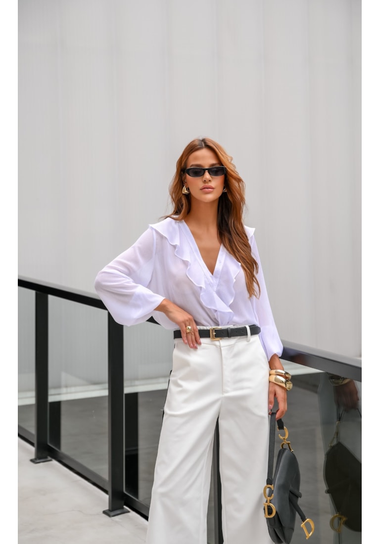 BLUSA MANGA LONGA MUSSELINE YORYU