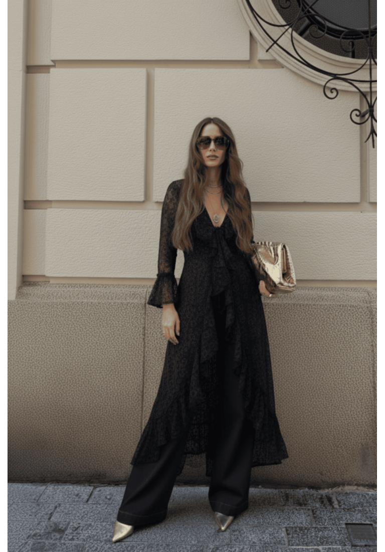 BLUSA MANGA LONGA RENDA GENTLY