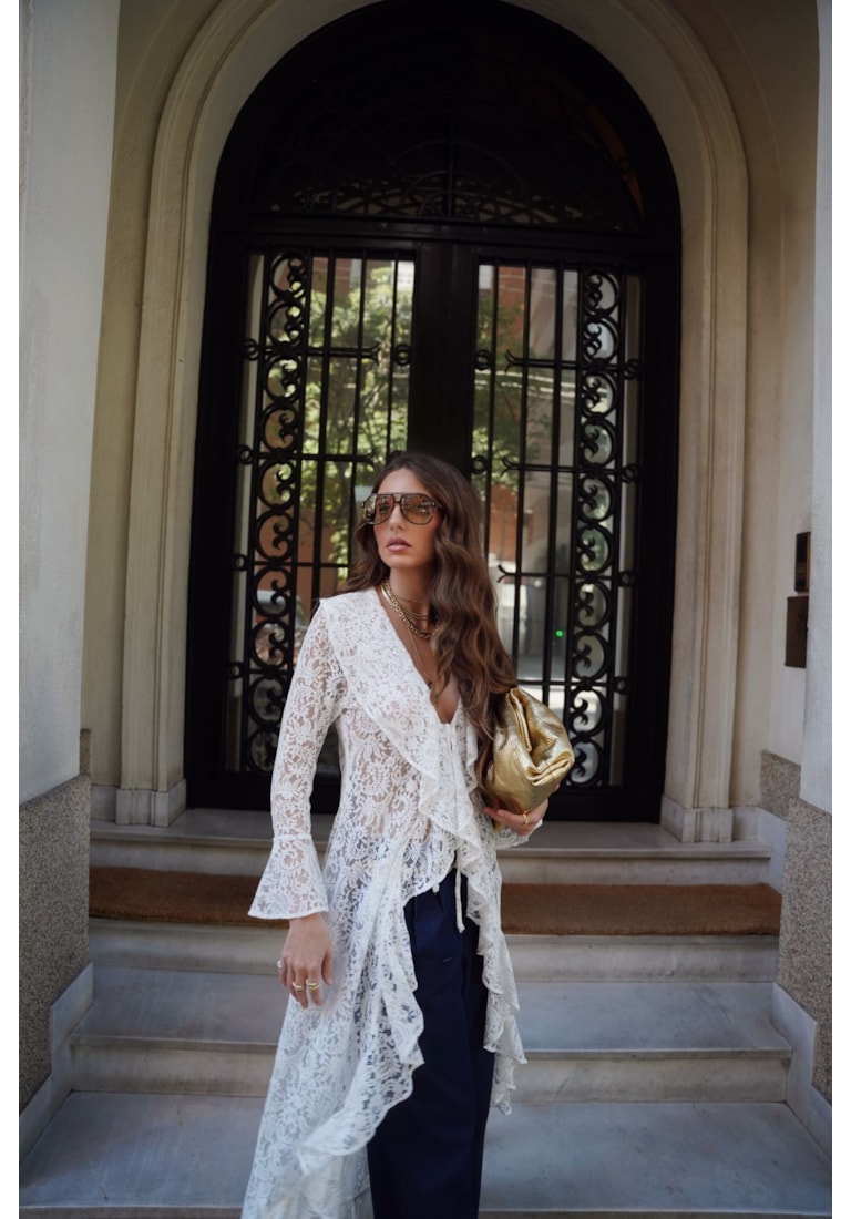 BLUSA MANGA LONGA RENDA GENTLY