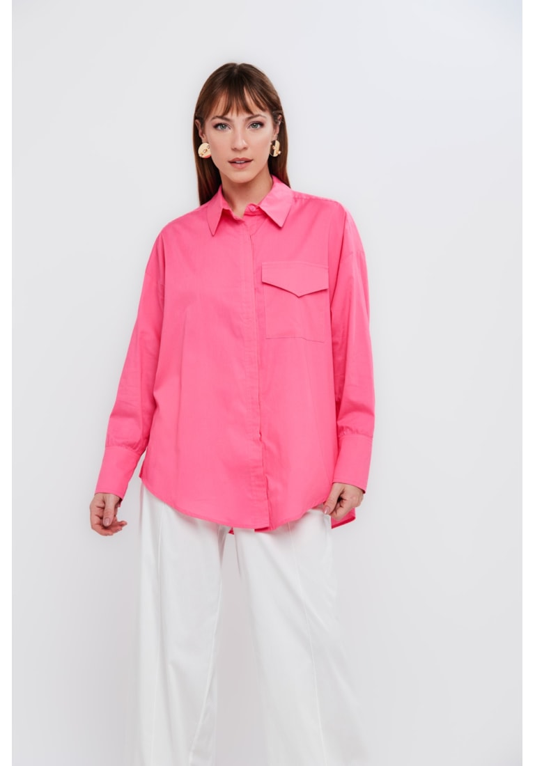 CAMISA MANGA LONGA COTTON POPLIN