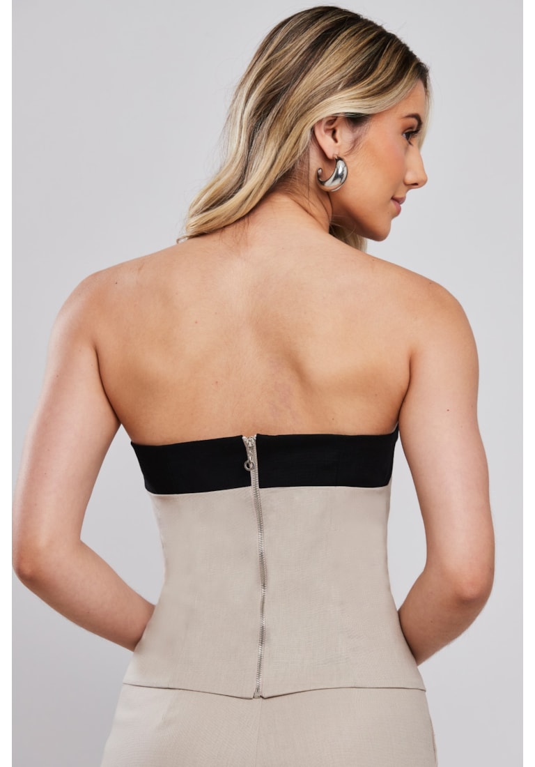 CONJUNTO TOP E CALÇA BICOLOR CURUCAYE