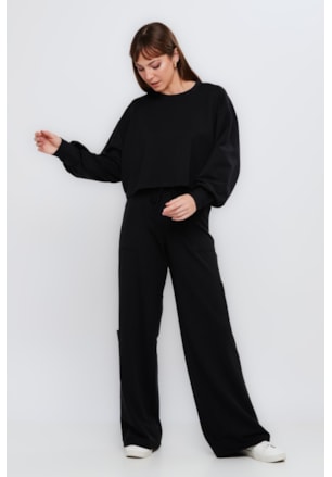 CONJUNTO TOP E CALÇA MOLETINHO