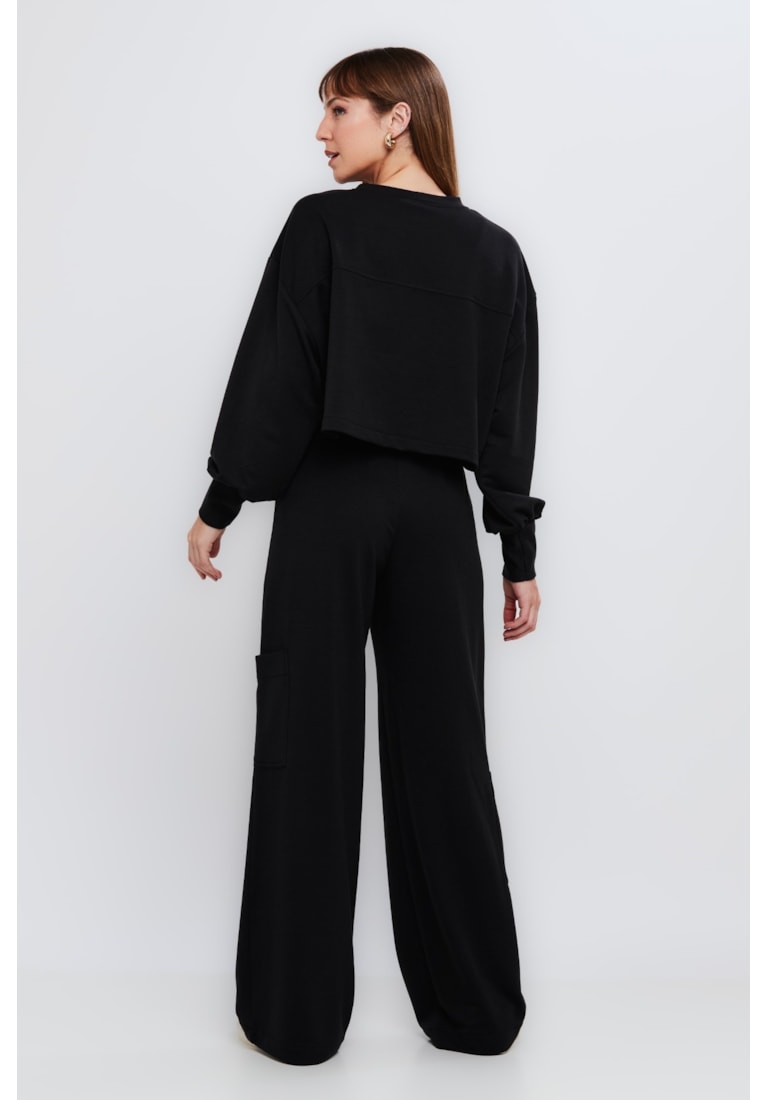 CONJUNTO TOP E CALÇA MOLETINHO