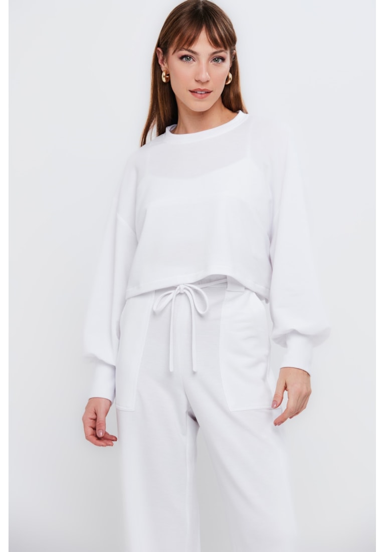 CONJUNTO TOP E CALÇA MOLETINHO