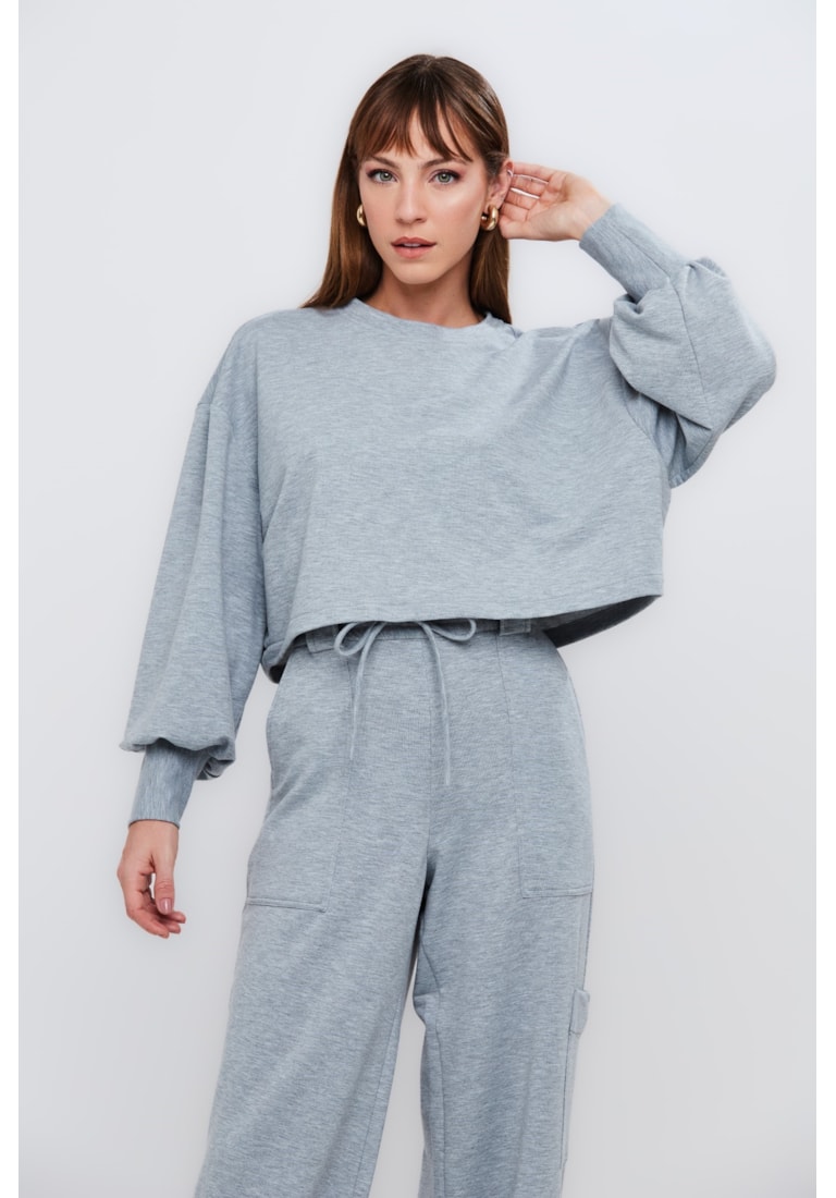 CONJUNTO TOP E CALÇA MOLETINHO
