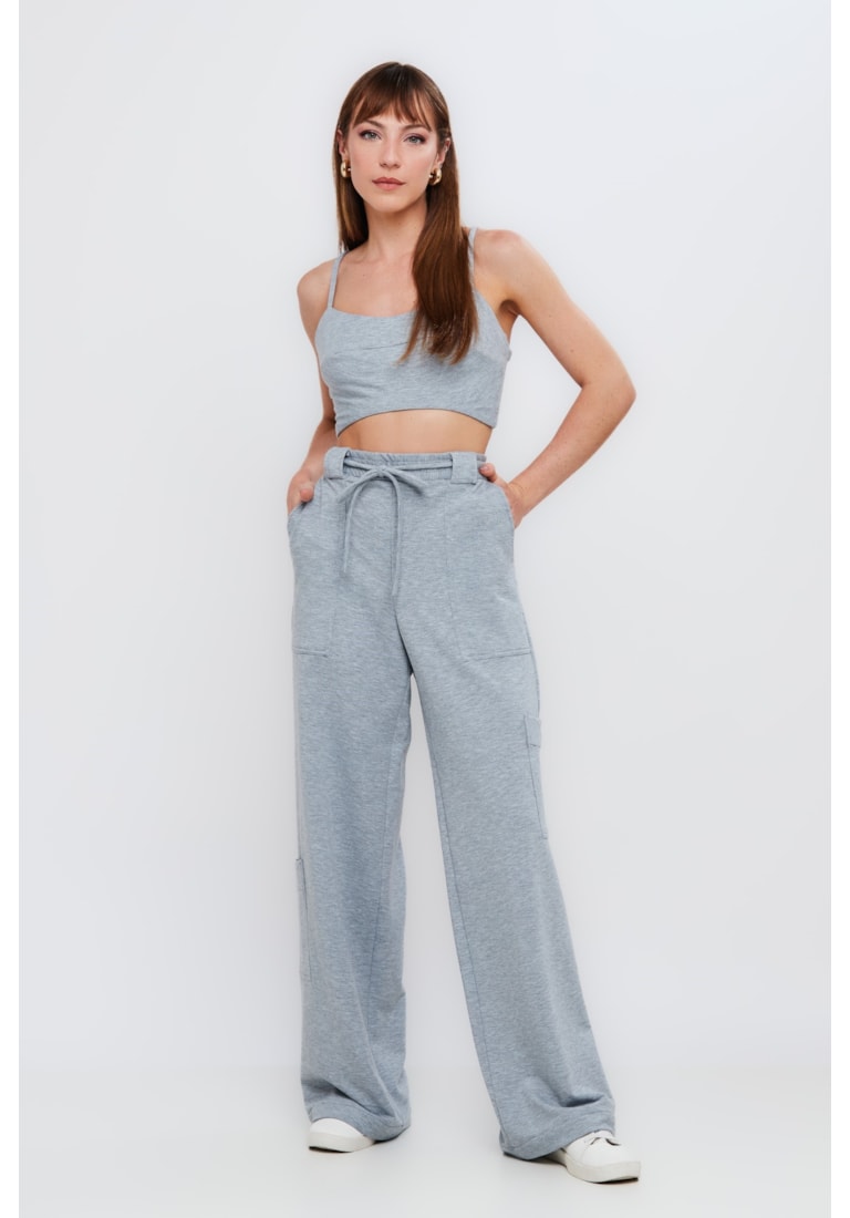 CONJUNTO TOP E CALÇA MOLETINHO