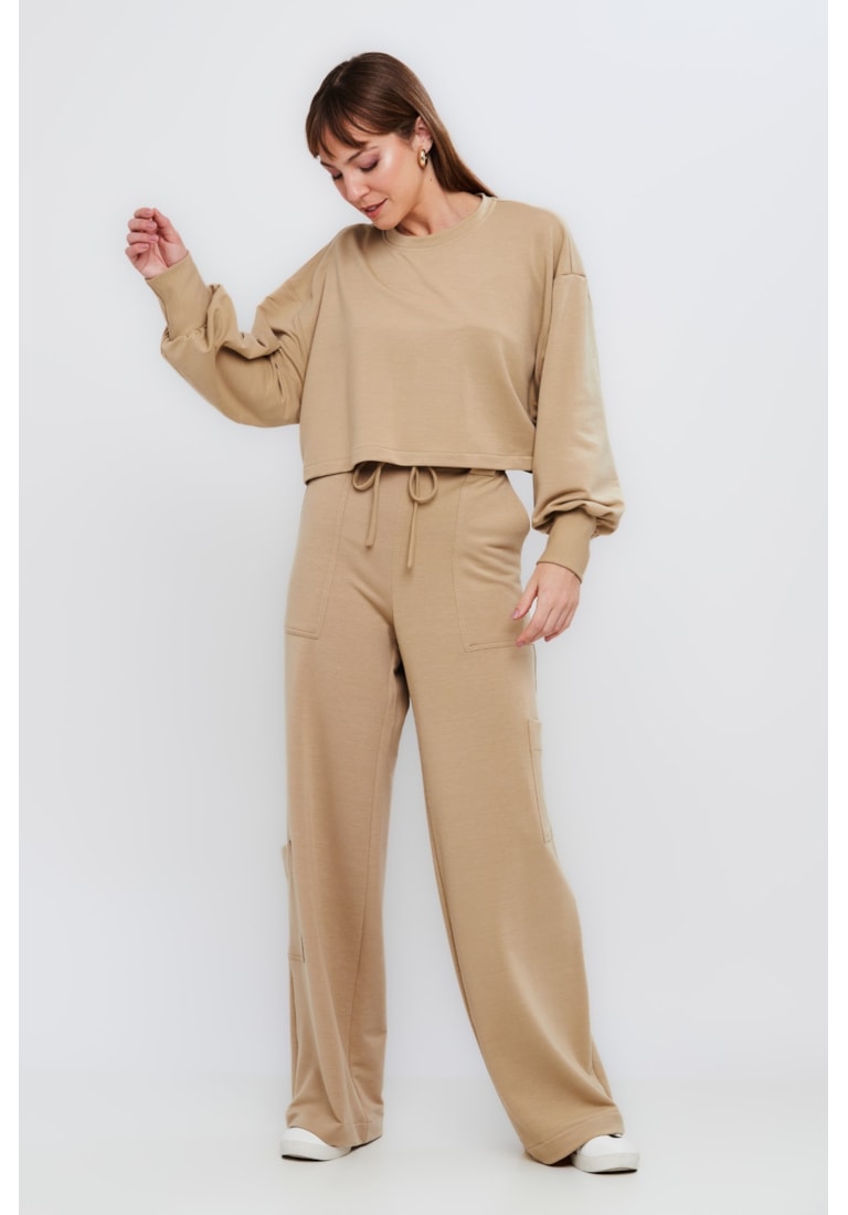 CONJUNTO TOP E CALÇA MOLETINHO