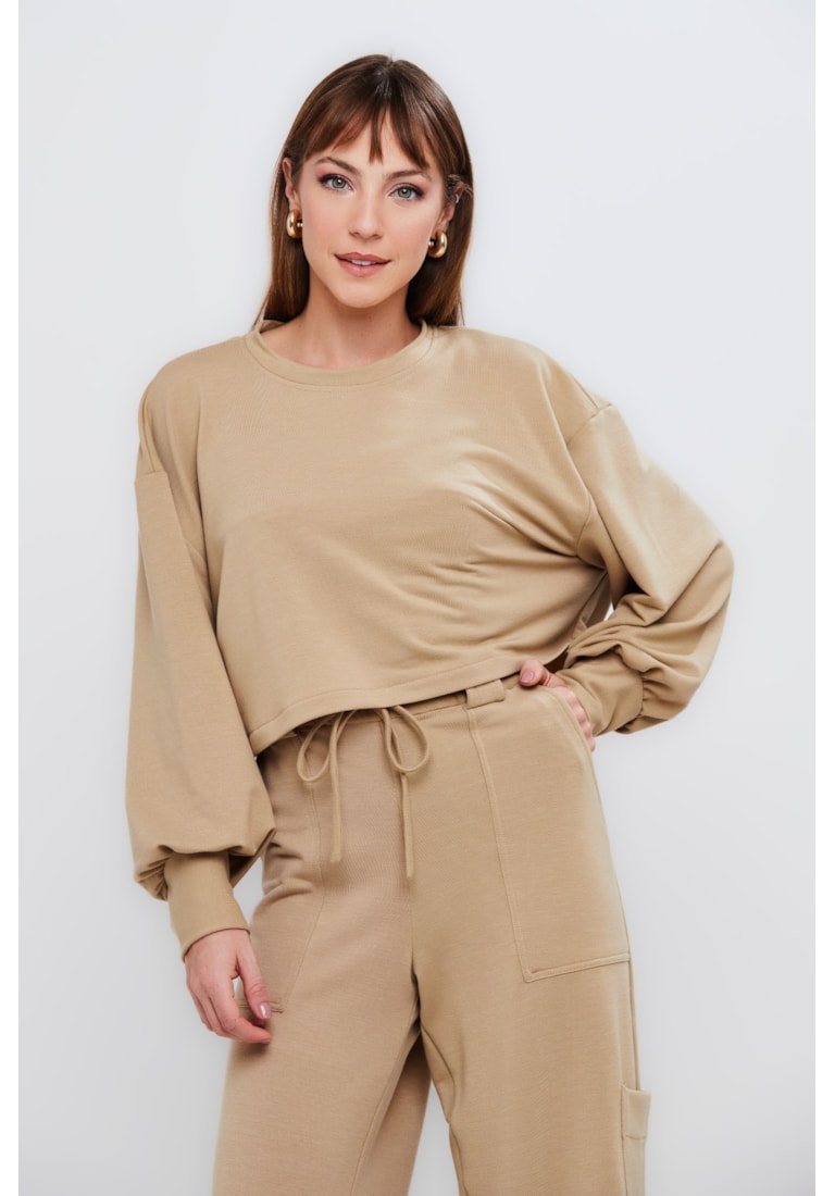 CONJUNTO TOP E CALÇA MOLETINHO