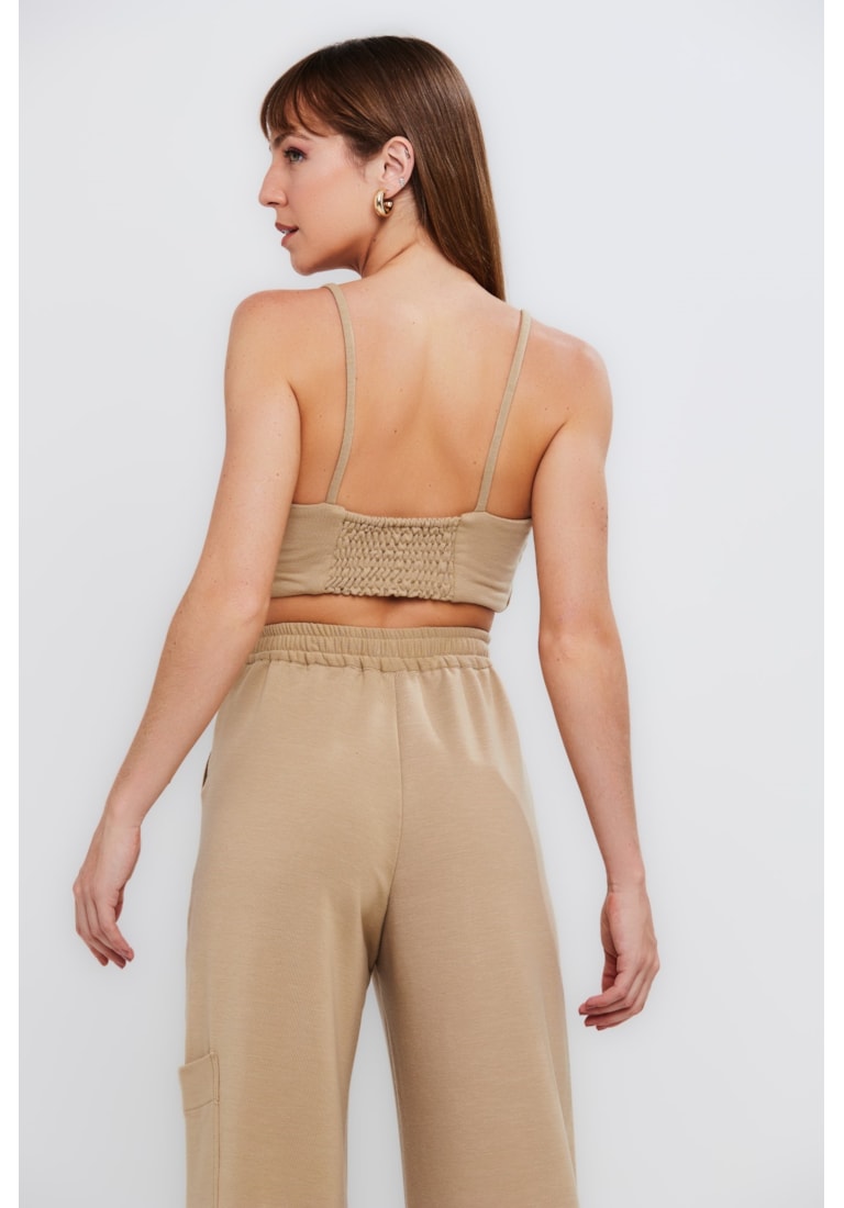 CONJUNTO TOP E CALÇA MOLETINHO