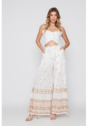 CONJUNTO TOP LAÇO E CALÇA CAEN