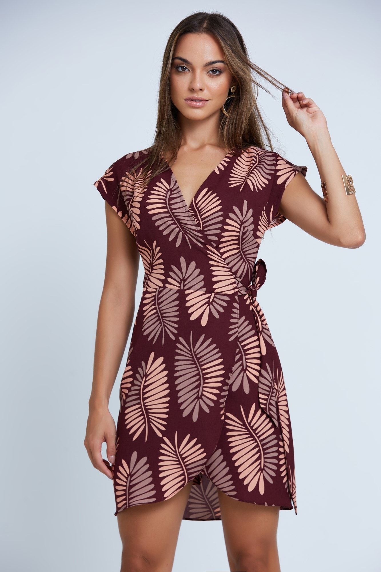 vestidos florais curtos