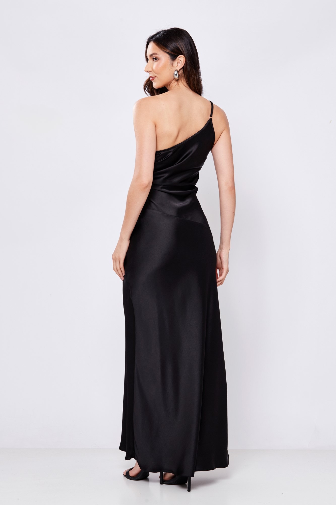 Preto Midi Festa Vestido Feminino Vestido Preto Simples Para Festa