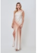 VESTIDO LONGO ALÇA UNICA CETIM FRIDA