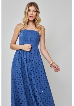 VESTIDO LONGO COM SHORTS COQUILLE