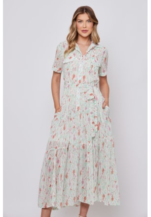 VESTIDO LONGO FLORES COLOR RAQUEL