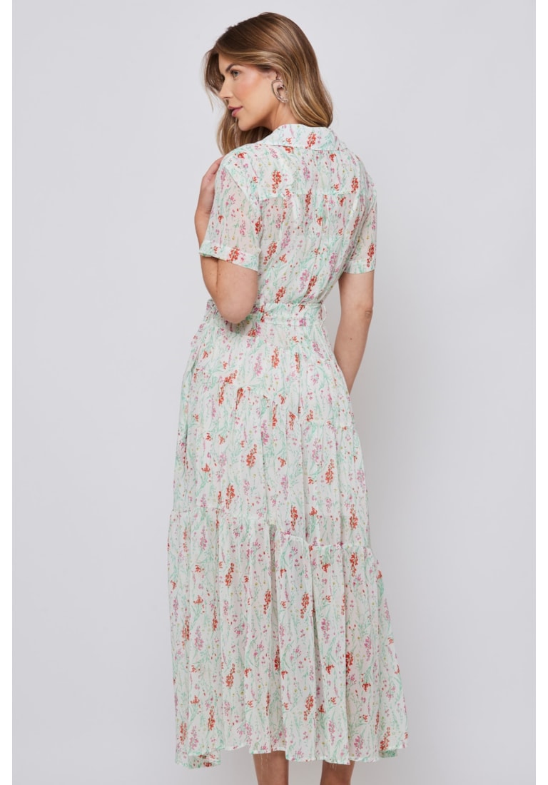 VESTIDO LONGO FLORES COLOR RAQUEL