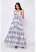 VESTIDO LONGO LAISE BICOLOR