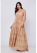 VESTIDO LONGO LAISE BICOLOR