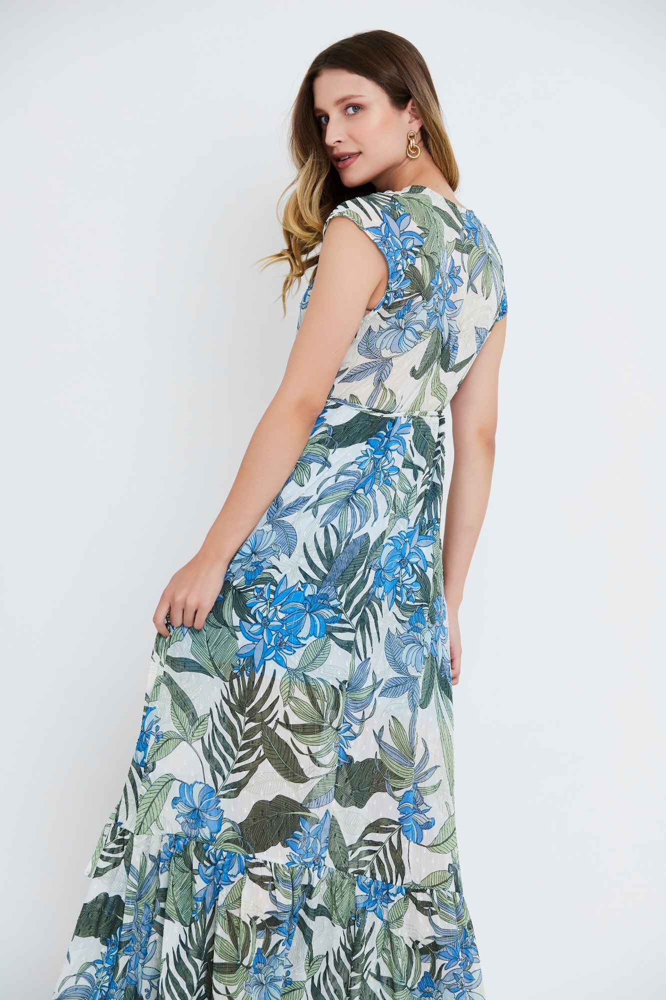 vestido longo wrap