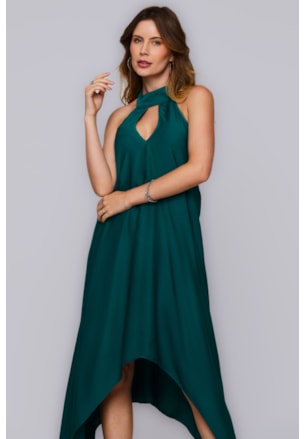 VESTIDO MIDI ASSIMÉTRICO PEROLA