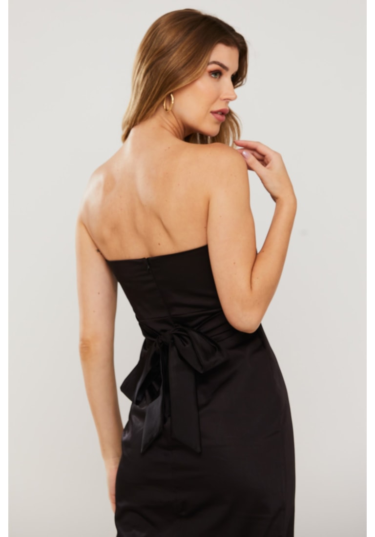 VESTIDO MIDI FLOR CELESTE