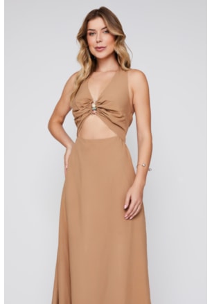 VESTIDO MIDI FRENTE ÚNICA MELINA