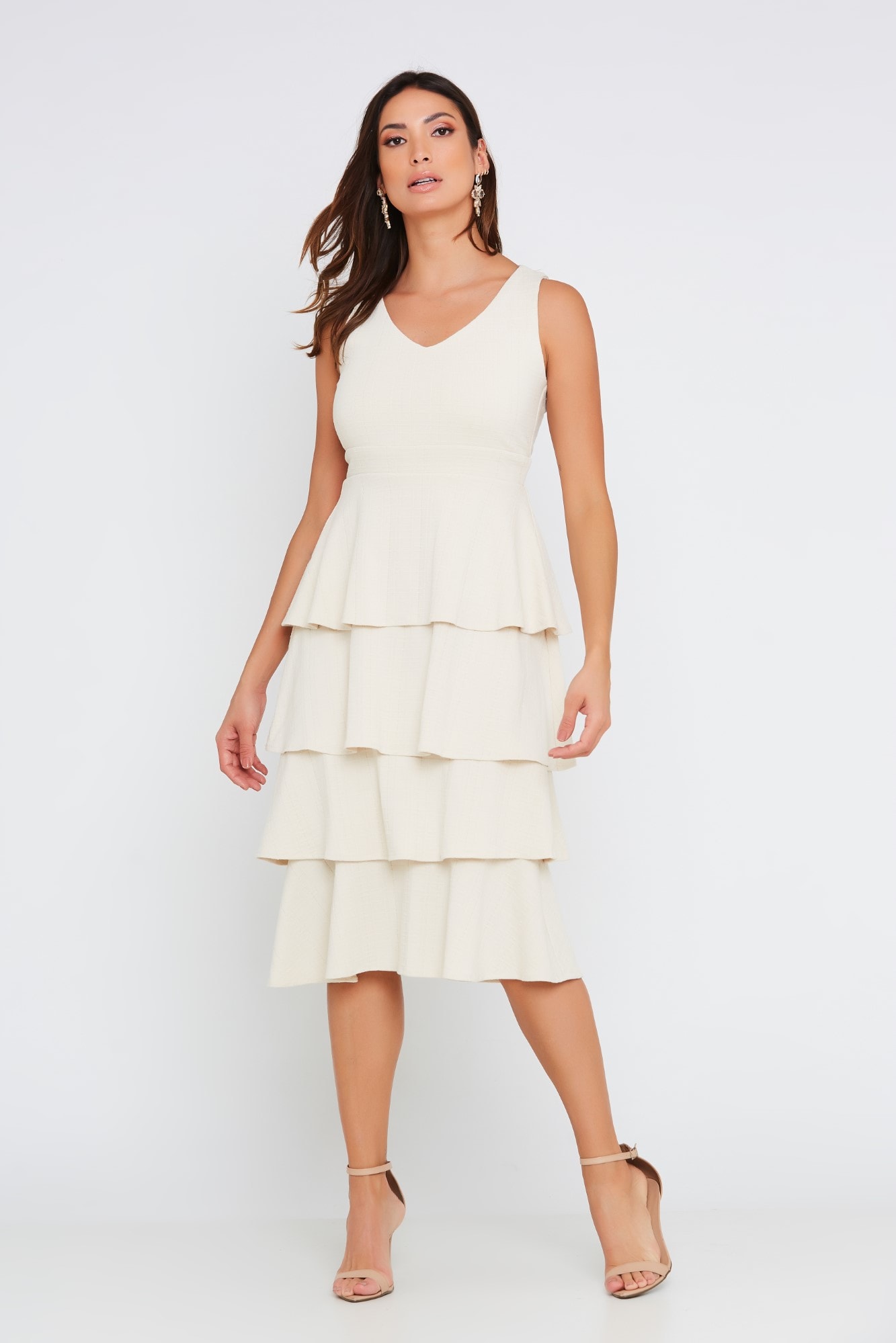 vestido midi chic