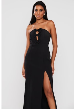 VESTIDO MIDI LAÇOS ALFAIATARIA VIENA