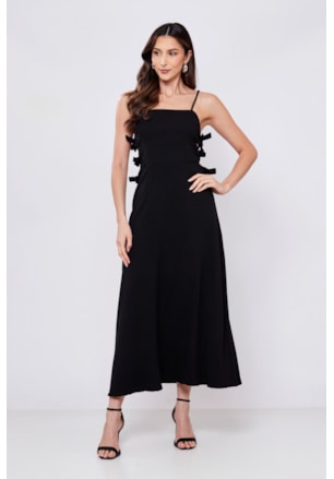 VESTIDO MIDI LAÇOS MARSELLA